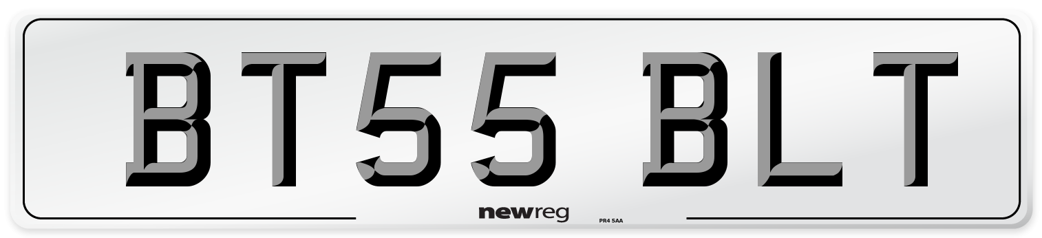 BT55 BLT Number Plate from New Reg